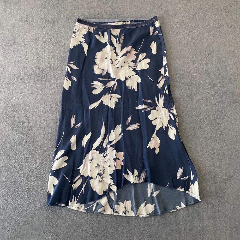Go By GoSilk 100% Washable Silk Skirt Size S